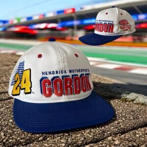 Vintage Jeff Gordon NASCAR Snapback Hat Chase Authentics Shadow Youngan 90s